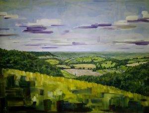 Cotswold landscape oil paintings
